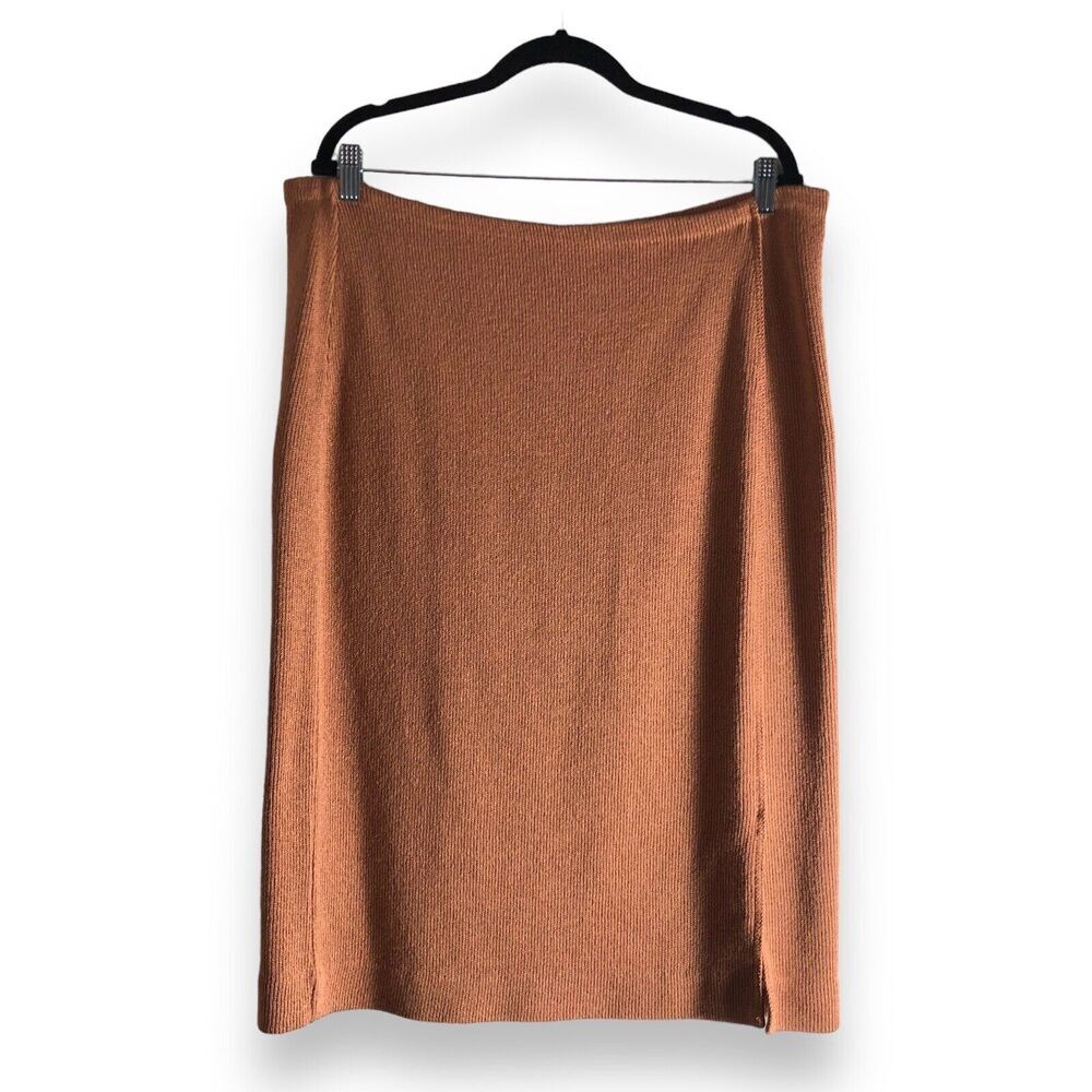Venice Knitting‎ Mills Womens Size 18 Union Made Rose Gold Skirt Vintage Granny